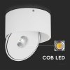 Oprawa natynkowa downlight V-TAC 20W uchylna CRI90 CCT biała VT-2825 3000K-4000K-6400K 1408lm
